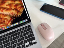 罗技（Logitech）M196 无线蓝牙鼠标 办公鼠标 笔记本商务办公家用 小巧便携 对称手型 玫瑰粉 实拍图
