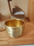 招財百福铜缸纯黄铜聚宝盆摆件米缸客厅冰箱上家居聚財小铜盆 9.5cm进宝缸-满缸水晶套装 实拍图