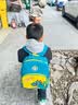 艾欣儿 儿童幼儿园小班书包女生男孩大中班可爱通动漫护脊小书包背包 绿色配黄色大恐龙图 实拍图