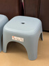 禧天龙（Citylong）家用塑料凳板凳 简约耐磨加厚儿童凳浴室凳子节节凳 蓝色 1个装 实拍图