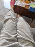 361°儿童夏季薄款长裤男童卫裤运动长裤女童秋冬保暖中大童休闲长裤 浅瓦花灰1501【加绒】 140 实拍图