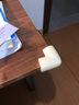 贝得力L型免贴防撞角婴儿童安全防护角桌角保护套加宽加厚米白色8只 实拍图