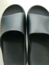 京东京造【3.5cm踩屎感】eva厚底拖鞋男士防臭休闲凉拖鞋夜色黑 42-43 实拍图