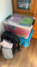 禧天龙塑料衣物收纳箱玩具整理箱车载储物箱55L 透明 1个装 带轮 实拍图