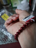 石玥珠宝高含量紫金朱砂手串本命年护身符转运珠手链男女士款礼物6mm 实拍图