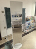 德旭家用衣帽架一体穿衣镜可旋转移动女生卧室大试衣镜全身镜落地镜子 奶油白色-方形大号双层-46*168cm 实拍图