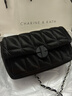 CHARINE&KATH 小&ck女包轻奢品牌小方包女通勤休闲链条包轻奢百搭单肩斜挎包女 黑色 专柜礼盒装 实拍图