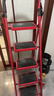 星奇堡 家用梯子工程梯折叠多功能人字梯伸缩室内加厚两用梯子 加厚五步梯-红色 实拍图