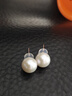 京润珍珠耳钉925银浅愿淡水珍珠耳饰圆形强光简约百搭新年礼物送爱人 实拍图