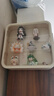 JEKO&JEKO盲盒展示盒透明手办收纳盒labubu泡泡玛特壁挂式展示架 奶油白 实拍图
