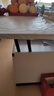 初暖升降茶几餐桌两用小户型简约实木可伸缩折叠多功能茶几电视柜 黑色玻璃 升级实木板（90%客户购买） 实拍图