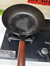 京严铁锅炒锅无涂层不粘炒菜锅电磁炉燃气专用锅具精铁平底锅已开锅 【0涂层｜持久不粘】锤纹锻打+盖+铲 28cm 厚底薄壁｜久用不凸｜导热迅速 实拍图