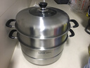 苏泊尔304不锈钢蒸锅三层加大蒸煮两用锅汤锅34cm电磁炉燃气通用SZ34B17 实拍图