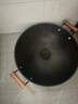 炊大皇双耳铁锅精铁不粘锅炒菜锅家用大号圆尖底无涂层炒锅煤气灶专用 【带盖】 40cm 实拍图