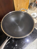 赫巴兹（HZIB）德国不粘锅316不锈钢炒锅炒菜锅具少油烟平底炒锅电磁炉燃气通用 双面屏+组合盖内径32外径 34cm 实拍图