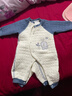 棉芹婴儿连体衣服纯棉秋冬季棉服加厚长袖保暖宝宝三层夹棉新生儿冬装 蓝色小狮子【2件装】（保暖款） 66码(建议4-6个月12-15斤) 实拍图