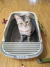 汪野君防外溅猫砂盆半封闭顶入猫厕猫屎盆猫砂铲猫沙盆大号带卡通猫砂垫 实拍图