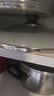 美厨（MAXCOOK）玻璃盖炒锅盖 304不锈钢包边煎锅盖火锅盖蒸锅盖34cm MCPJ9661 实拍图