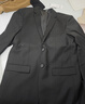 罗蒙（ROMON）西服套装男士小西装外套职业正装修身休闲伴郎服黑色XL 实拍图