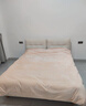 京东京造 220g牛奶绒四件套 A类秋冬加厚高克重法兰绒保暖双人床单枕套被套 1.8米床 蜜桃Milky 实拍图