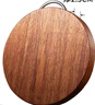 双枪黑金檀木整木切菜板加厚加大圆形砧板实木家用案板面板菜墩33*2.5 实拍图