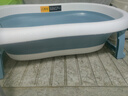 十月结晶婴儿洗澡盆新生儿大号可折叠智能感温格洛里蓝浴盆浴网浴垫3件套 实拍图