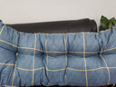 南极人（Nanjiren） 床头靠垫双人软包榻榻米大靠背三角靠垫沙发靠腰背长条床头靠枕 YG波之顿-磨毛四季款】 120cm*12cm 枕套 长120宽12高40 实拍图