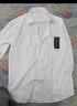 罗蒙（ROMON）纯色商务职业正装男士白衬衫工装外套长袖衬衣男CS108白色3XL 实拍图