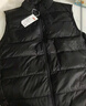京东京造【零压排骨羽绒】轻薄羽绒服男外套冬季防钻绒马甲背心 曜石黑 L 实拍图