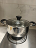 爱仕达（ASD）汤锅304不锈钢蒸汤锅 炖煮锅复底小汤锅22CM燃气电磁炉通用奶锅B1 实拍图