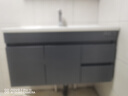 恋派浴室柜 陶瓷一体盆卫生间洗脸盆柜组合悬挂式洗漱台智能洗手盆柜 智能镜箱】珠光灰+陶瓷盆 90cm 实拍图