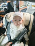 Heekin德国 儿童安全座椅汽车用0-4-12岁婴儿宝宝360度旋转ISOFIX硬接口 时尚灰(ISOFIX+360度旋转) 实拍图