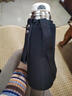 JRINKTEEA日本品牌保温杯男女士316不锈钢车载水杯泡茶杯焖茶杯带杯套 沉稳黑+杯套杯刷580ml 实拍图