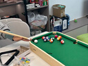 木丸子六合一儿童台球桌小型玩具家用迷你6-10岁男女孩子生日儿童节礼物 加大款B：桌球+飞行棋+斗兽棋+冰球+弹弾棋+保龄球 送孩子同学6合1玩具新年生日礼物 实拍图