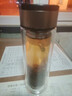 【京东物流配送】高硼硅双层玻璃杯大容量泡茶杯水杯子茶水分离杯 【双层加厚】茶杯350ml1只 实拍图