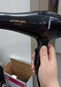 康夫（CONFU）电吹风机家用大功率2200W冷热风专业发廊级理发店恒温吹风筒机KF-8953 【吹完不毛躁】亿级负离子护发 黑金 实拍图