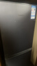 荣事达（Royalstar）166升小冰箱小型家用出租房办公室宿舍双开门两门双门二门电冰箱节能省电低音钛深灰色R166 实拍图