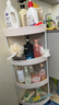 洁比世卫生间厨房三角落地浴室置物架墙角多层收纳角架置物架 白色四层 实拍图