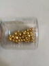 洲足金999金珠黄金小金珠金豆古法金珠DIY配件散珠隔珠路路通转运珠 3mm金珠  合单满 0.16g 包邮 单颗约0.1g 实拍图