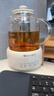 小质养生壶1.5L全玻璃花茶壶0胶水0金属恒温煮茶器办公室热牛奶神器保温壶家用烧水壶电热水壶YSH12A 实拍图