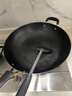 爱仕达（ASD）炒锅铸铁锅不锈无涂层平底家用铁锅炒菜锅34cm燃气电磁炉通用QB 实拍图