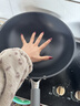 三禾0涂层炒锅无涂层不粘锅钛钢不锈钢电磁炉通用炒菜锅32cmLC32S16 实拍图