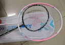 川崎（KAWASAKI）羽毛球拍超轻碳素中杆对拍KD-1pro黑紫+桃粉已穿线+6球+手胶+拍包 实拍图