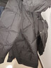 雪中飞秋冬新款时尚休闲舒适廓形男士“H”版型印花立领连帽羽绒服男 黑色|8056 XL /180/100A 实拍图