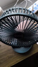 电风扇伸缩折叠小风扇宿舍家用静音充电型办公台式USB桌面宿舍大风力夏台面落地两用折叠电风扇 颜色随机 直插款无档位开关1个装 实拍图