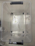 禧天龙塑料衣物收纳箱玩具整理箱车载储物箱55L 透明 1个装 带轮 实拍图