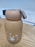 【京东物流送货上门】萌萌兔卡通水杯女牛奶玻璃杯创意便携杯子 咖色萌萌兔 330ml 1只 实拍图