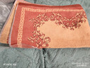 金号（KING SHORE）纯棉提缎绣花枕巾2条装  情侣枕巾一对装 全棉加厚款枕头巾 2028款棕色2条 实拍图