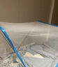全品屋 折叠蚊帐免安装蒙古包防摔蚊帐家用单双人床学生宿舍便携式 蓝色 80cm*190cm*80cm 适用0.9m床 实拍图