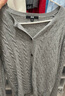 优衣库女装纽花圆领针织开衫/毛衣外套空调衫通勤488123 481477/03灰色 M 实拍图